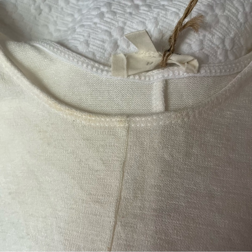 SOLD Aritzia wilfred free white flowy dress jersey swing summer boho bohemian - Picture 6 of 6